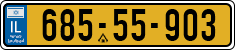 License plate of Israel, Regular plates