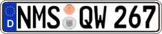 German license plate, Regular plates