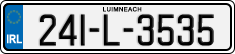License plate of Ireland, Regular plates
