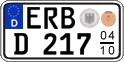 German license plate, Seasonal plates