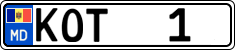 License plate of Moldova, Cars (2015)
