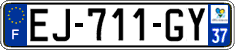 French license plate, SIV (ordinary)