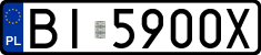 License plates of Poland, Regular car plates