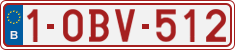 License plate of Belgium, Regular plates (2010)