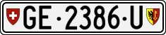 License plate of Switzerland, Dealer (with 