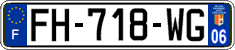 French license plate, SIV (ordinary)