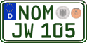 German license plate, Regular plates