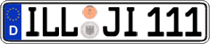 German license plate, Regular plates
