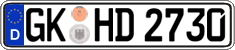 German license plate, Regular plates