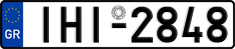 License plate of Greece, Cars