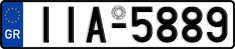 License plate of Greece, Cars