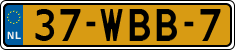 License plate of the Netherlands, Trailers