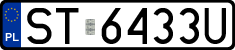 License plates of Poland, Regular car plates