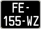 French license plate, SIV (oldtimers)