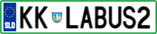 License plate of Slovenia, Vanity Plates