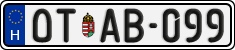 license plates of Hungary, Oldtimers (2022)