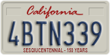 California, Passenger Car (1ABC234)