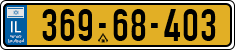 License plate of Israel, Regular plates