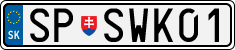 License plate of Slovakia, Vanity Plates