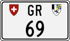 License plate of Switzerland, Cars