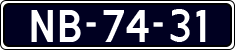 License plate of the Netherlands, Commercial Vehicles (1951-1994 system)