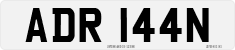 License plate of the United Kingdom, 1963 year system