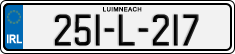 License plate of Ireland, Regular plates