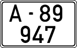 License plates of Spain, 1900 year series