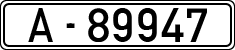 License plates of Spain, 1900 year series