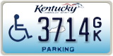 Kentucky, Vehicles for disabled persons (1234 A/B)