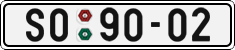 License plate of the Czech Republic, Cars (1960)