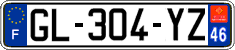 French license plate, SIV (ordinary)