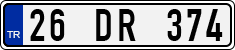 License plate of Turkey, Regular plates