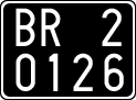 License plate of Italy, Cars (1927 year series)