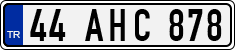 License plate of Turkey, Regular plates