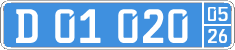License plate of Kyrgyzstan, Diplomatic