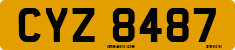License plate of the United Kingdom, Northern Ireland (1966)