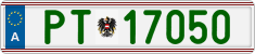 License plate of Austria, Official services and consulates