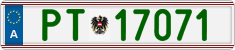 License plate of Austria, Official services and consulates