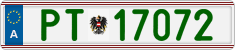 License plate of Austria, Official services and consulates