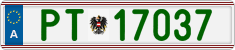 License plate of Austria, Official services and consulates