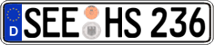 German license plate, Regular plates