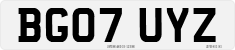 License plate of the United Kingdom, 2001 year system