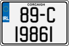 License plate of Ireland, Regular plates