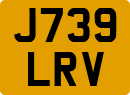 License plate of the United Kingdom, 1983 year system