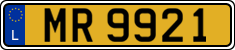 License plate of Luxembourg, 2003 year system