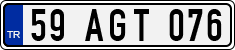 License plate of Turkey, Regular plates