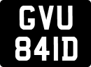 License plate of the United Kingdom, 1963 year system