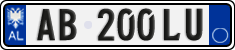 License plate of Albania, Cars (2011)