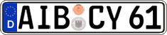 German license plate, Regular plates